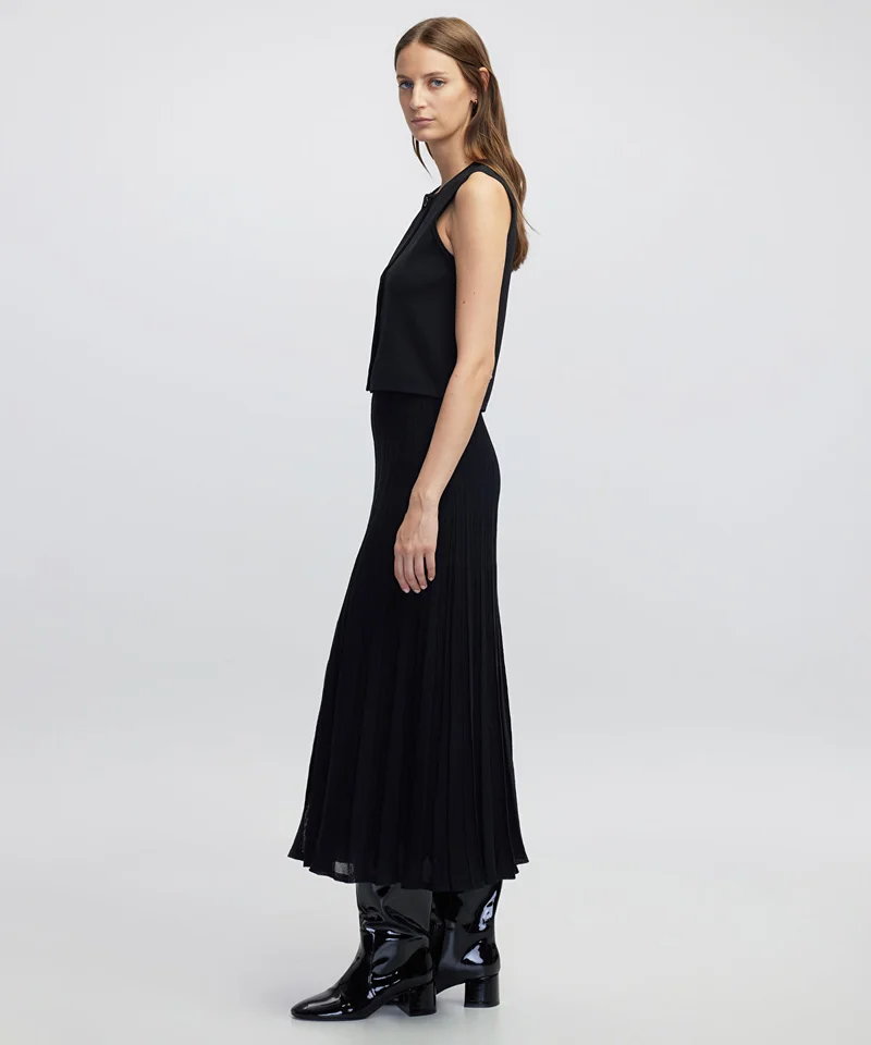 Ipekyol  Pleated Knit Midi Dress for Women | Best Price UAE